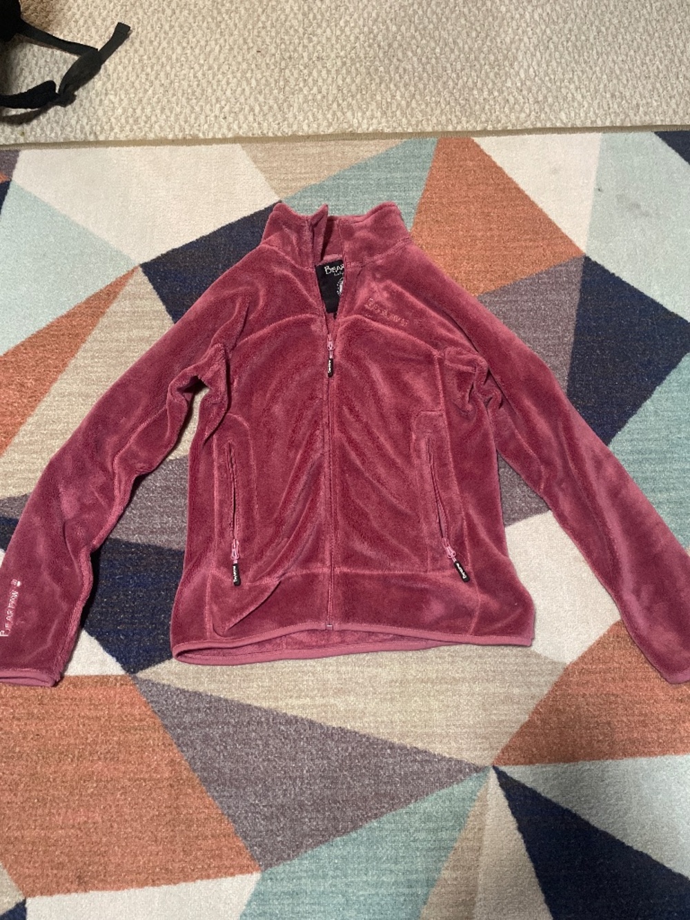 Size 8 pink bearpaw sweater/jacket